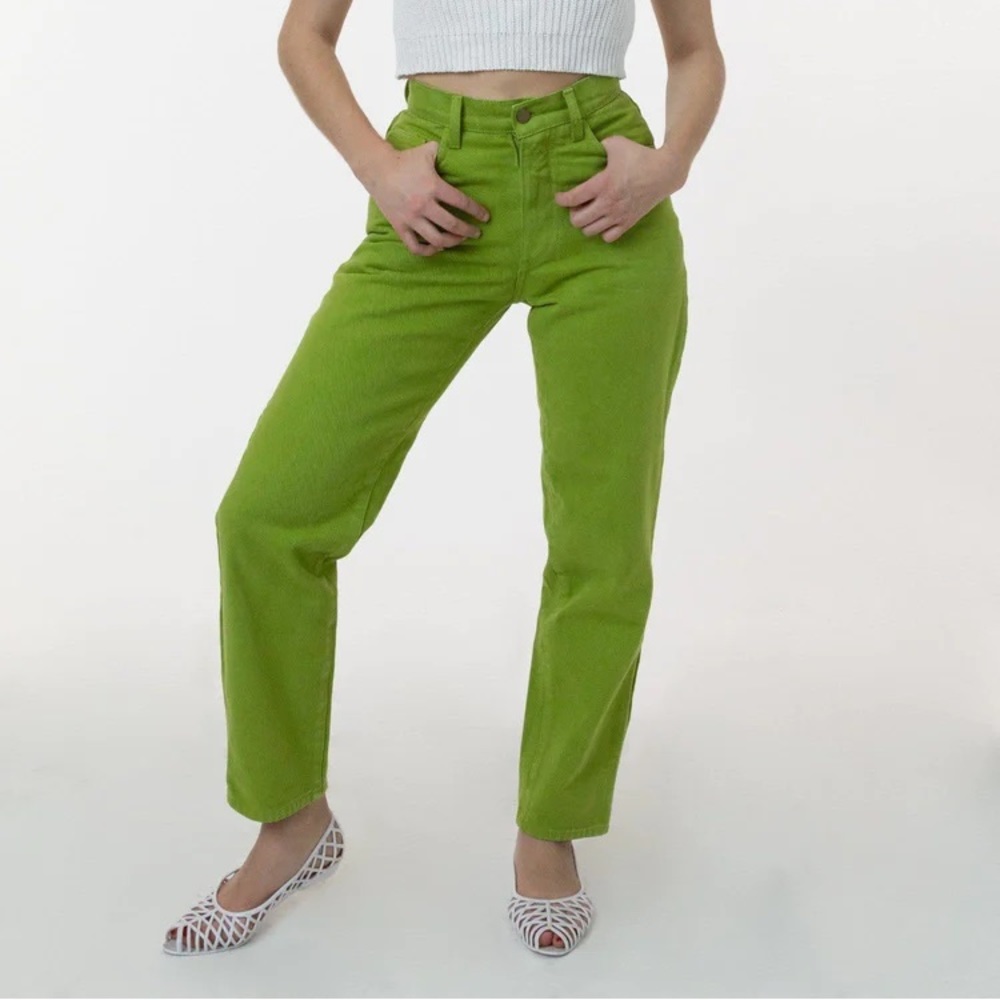 LA Apparel Green Denim